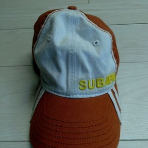 (1) Pre-owned NM Vintage NWT SUBARU Hat two toned  hat cap WRX Embroidery A10.